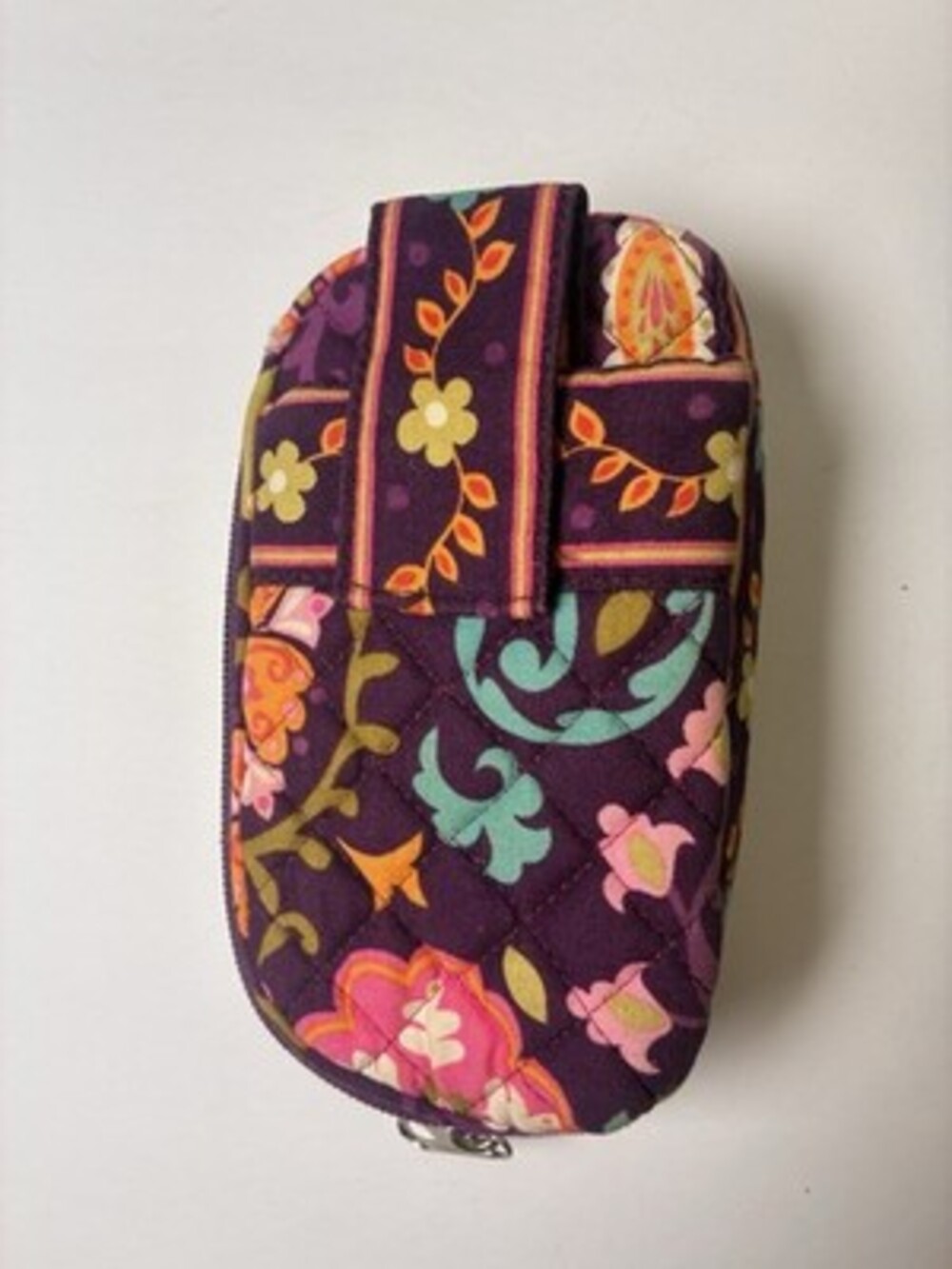 Zip-Around Wallet Plum Crazy Floral Purple Women’s Credit Card